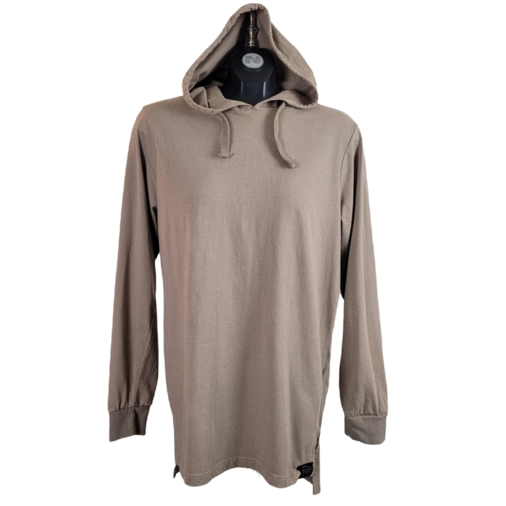 YOUNG & RECKLESS Men’s Camel Tan Hooded Sweatshirt Size Medium